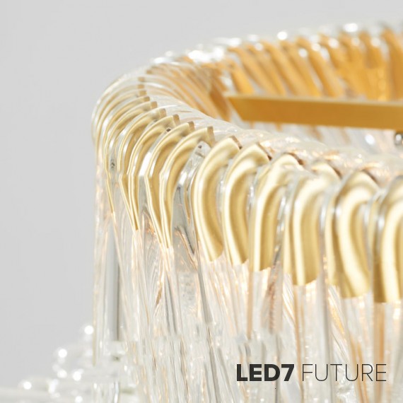 Loft Industry Modern - Hairy Glass Line Chandelier